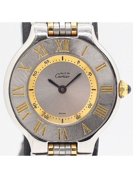 Cartier Vantien Must 21 Quartz Silver Dial Watch Kut main image 3